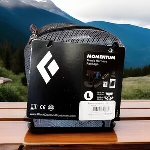 Black Diamond Momentum Climbing Harness Men's - Large - Slate Color